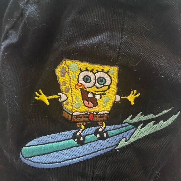 SpongeBob SquarePants Black and Yellow Surfboard Hat - Picture 5 of 5